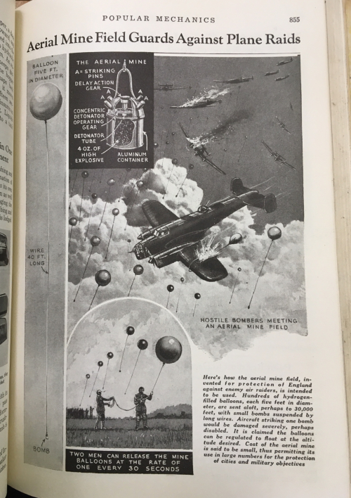 Pop Mech 1939 air mines explanation