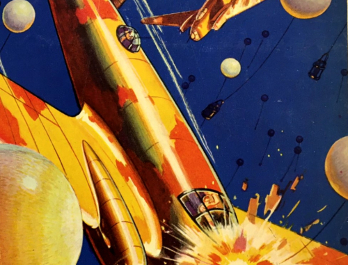 Pop Mech 1939 Air mines color cvr detail