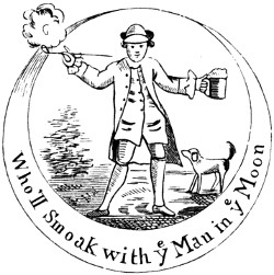 Signboards man in the moon